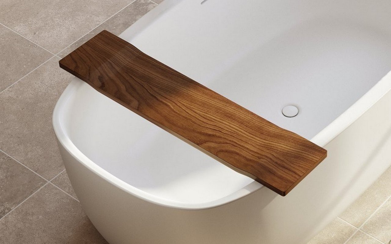 Tidal Waterproof Iroko Bathtub Tray (web)